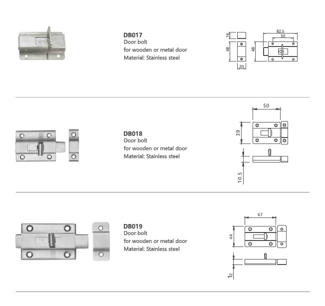 Door Accessories - Door Bolt